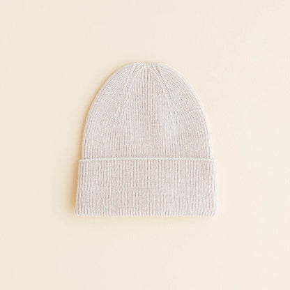 Knitted beanie - Fonzie newborn - Merino wool - HVID