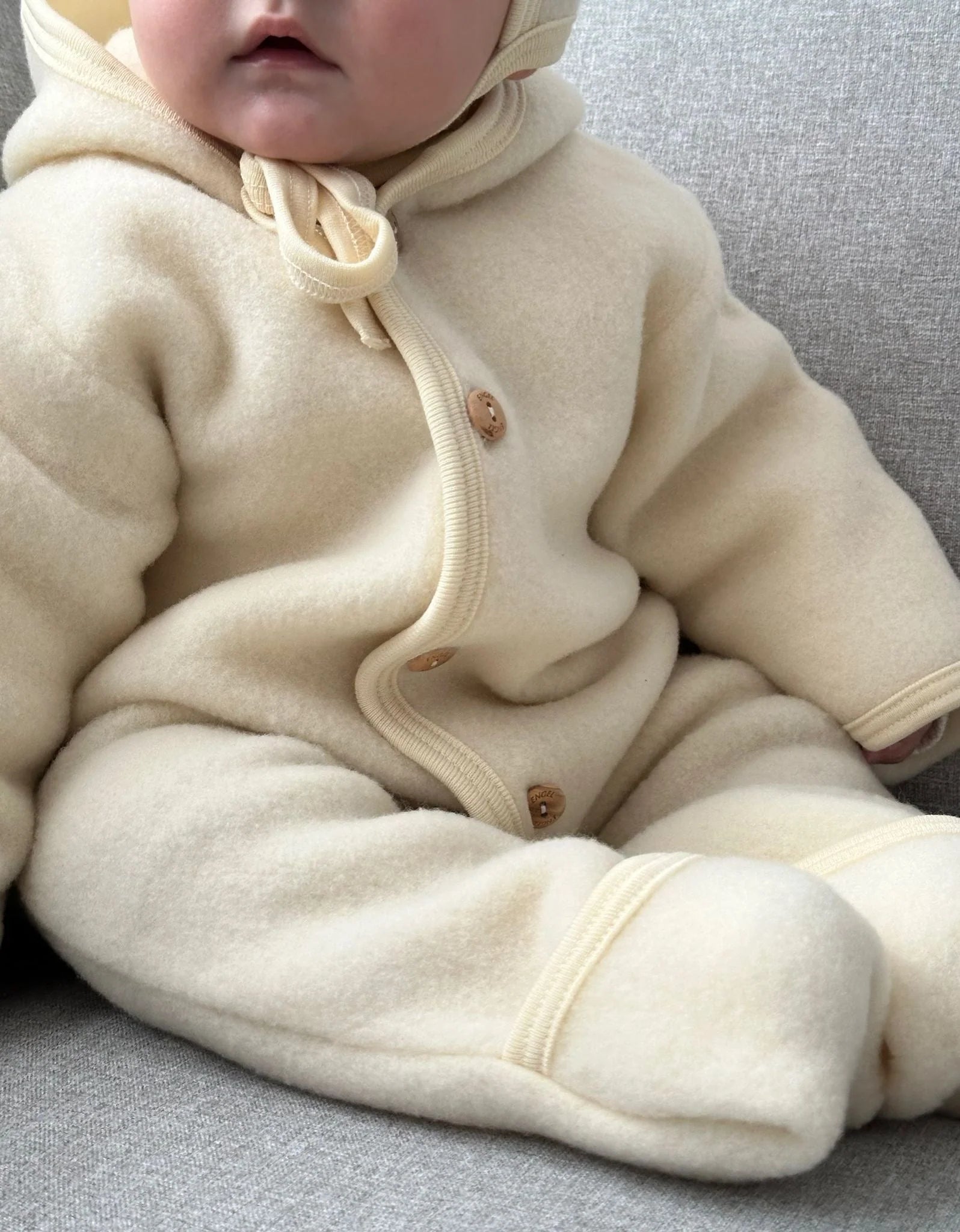 Buitenpak/jumpsuit - Biologische Wol fleece - Engel Natur