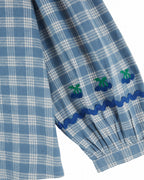 Blouse met kraag en strikdetail - Carreaux Célestine - Emile et Ida - productfoto - afbeelding 5