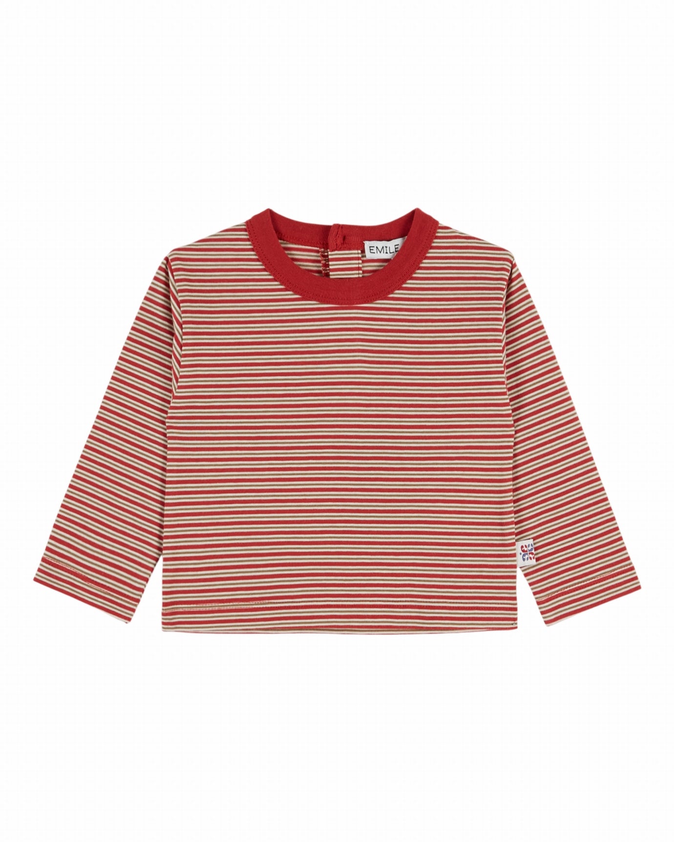 Gestreepte longsleeve – Feu – Biologisch katoen - Emile et Ida