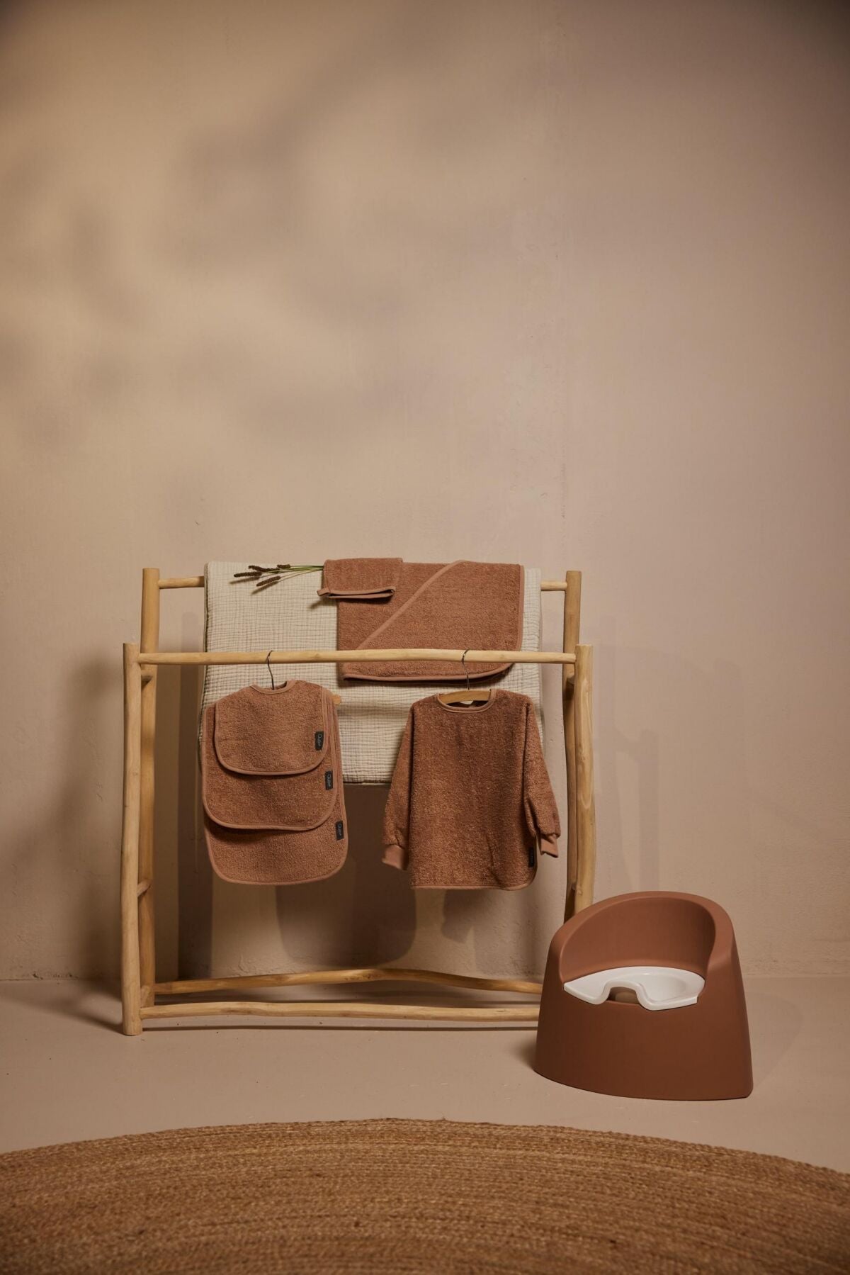Slabbetje Medium - Badstof - Katoen - Quax coral lifestyle