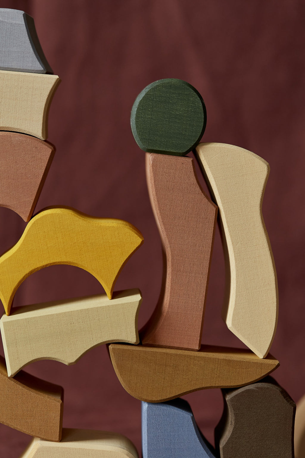 Houten bouwblokken Mum & Child – Open-ended play – Raduga Grëz