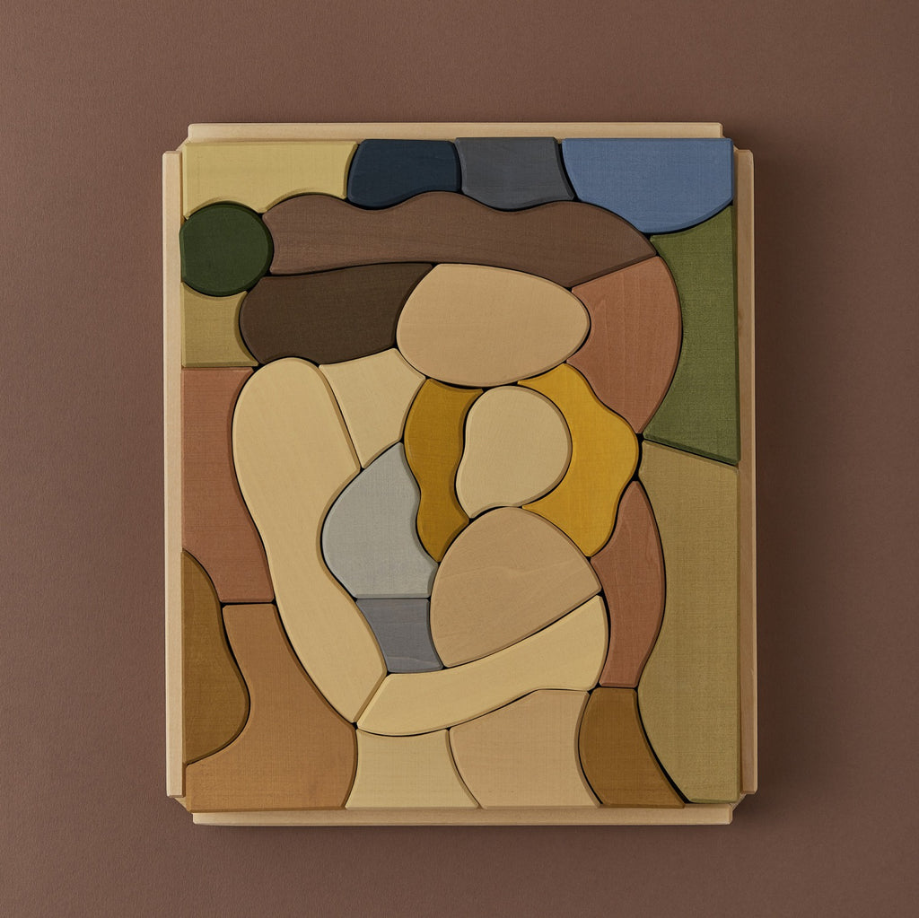 Houten bouwblokken Mum & Child – Open-ended play – Raduga Grëz