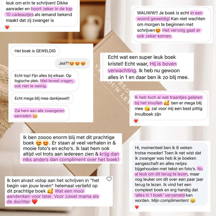 Het begin van jouw leven – Alles-in-één zwangerschaps- en babyinvulboek van 0 tot 1 jaar – Birth Lines