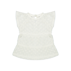 Jurkje Adele - Biologisch katoen - Woven white embroidery - Riffle Amsterdam voor
