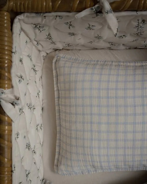 Bed bumper - Satin Quilted Crib Bumper - Biologisch katoen - Bluebell - Garbo & Friends - Garbo&Friends - productfoto - afbeelding 2