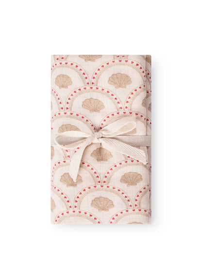 Hydrofiele swaddle Jana - Biologisch katoen - 120 x 120 cm - Block shell/schelpjes - That's mine