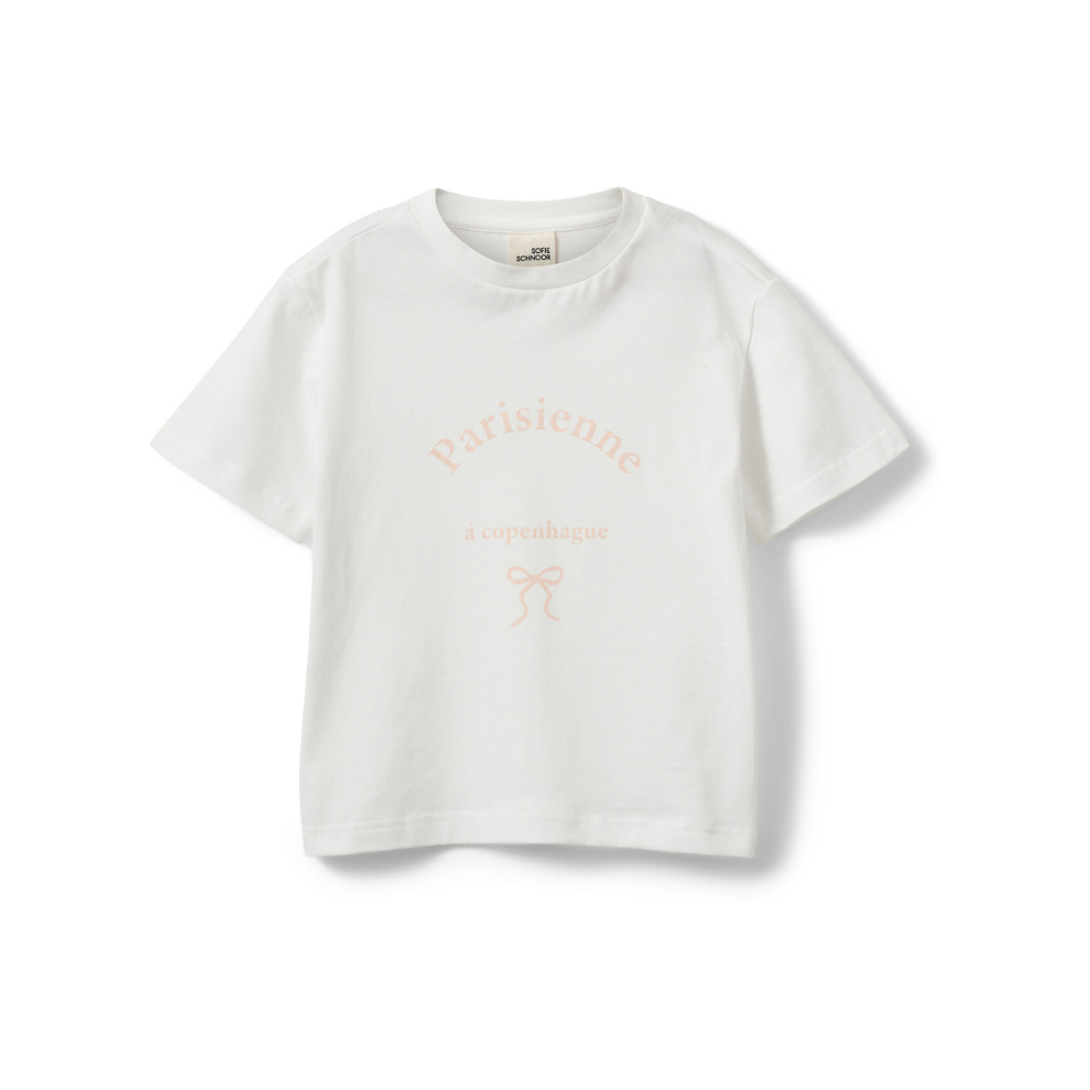 T-shirt met opdruk - Katoen - Off White/Wit - Sofie Schnoor voor
