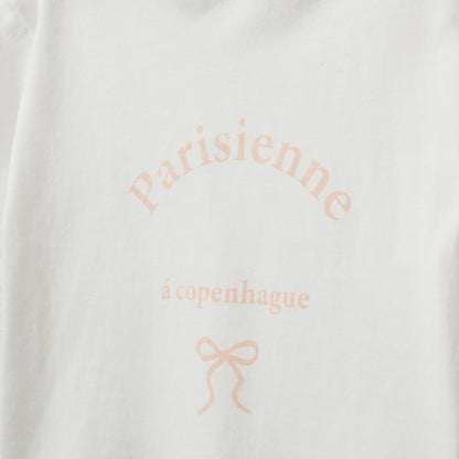 T-shirt met opdruk - Katoen - Off White/Wit - Sofie Schnoor close up