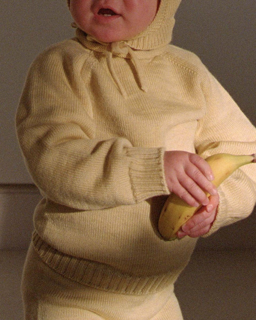 Pullover Georgette - Baby-Pullover - Merinowolle - HVID