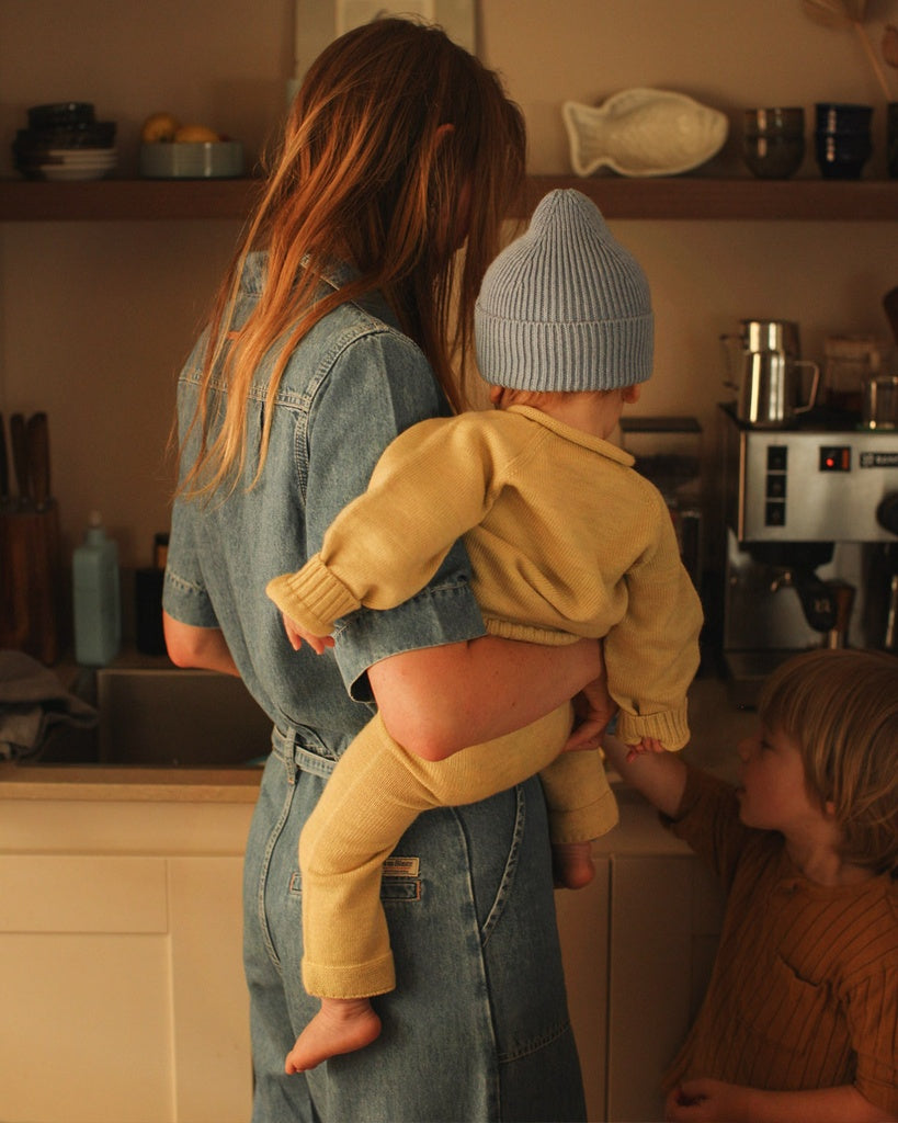 Pullover Georgette - Baby-Pullover - Merinowolle - HVID