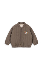 Thermo bomberjas Juno - Terry met geborduurde hond - Walnut - Konges Sløjd - productfoto - afbeelding 4