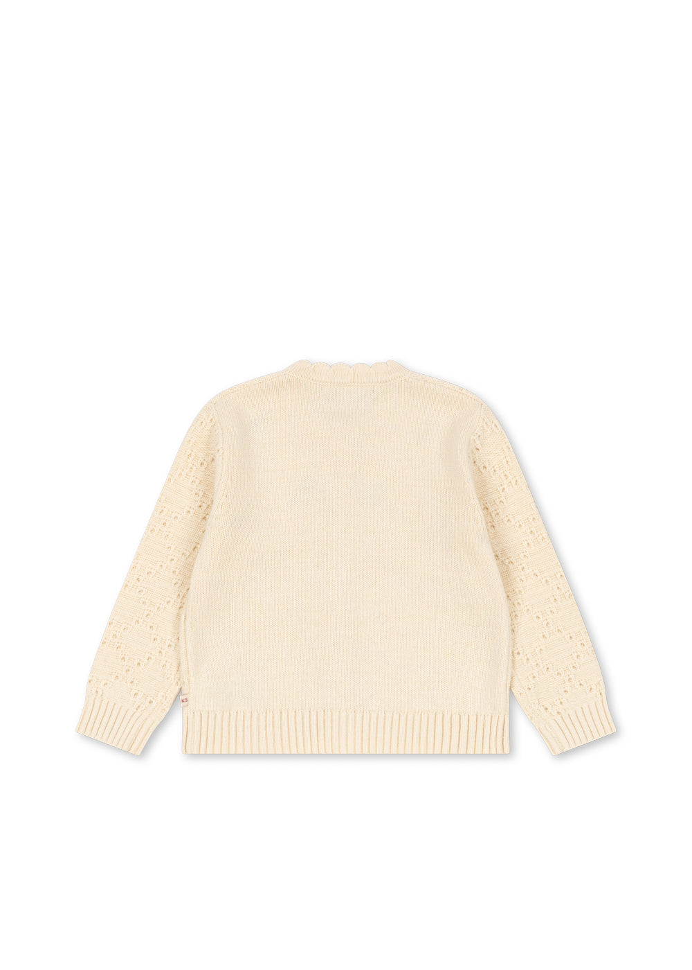 Cocolo Cardigan - 100% wol - Ajour/Buttercream - Konges Sløjd
