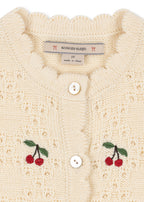 Cocolo Cardigan - 100% wol - Ajour/Buttercream - Konges Sløjd