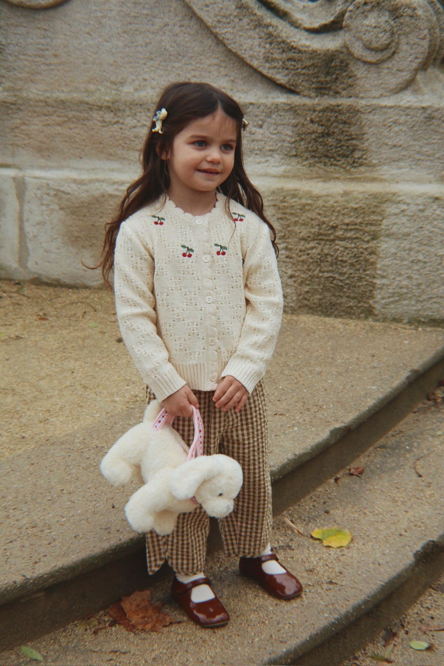 Cardigan Cocolo - 100% laine - Ajour/Buttercream - Konges Sløjd