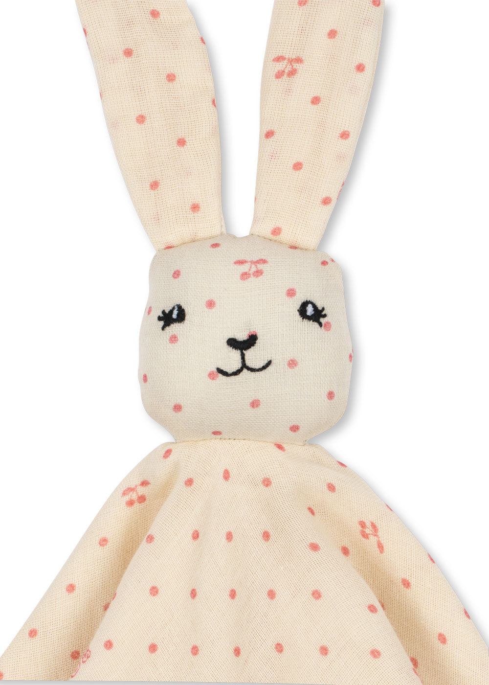 Knuffeldoekje Sleepy Rabbit - Cucciolo, Cherry Dot & Lemon Dot - Konges Sløjd - productfoto - afbeelding 3