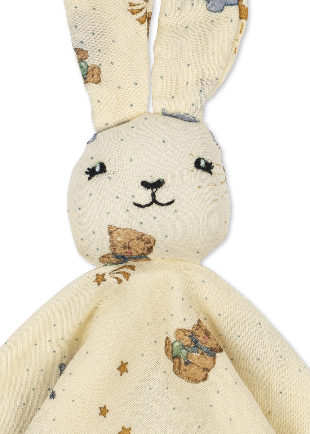 Knuffeldoekje Sleepy Rabbit - Cucciolo, Cherry Dot & Lemon Dot - Konges Sløjd - productfoto - afbeelding 6
