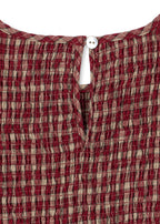 Dress Elin Smock – Brick Check – Organic Cotton – Konges Sløjd