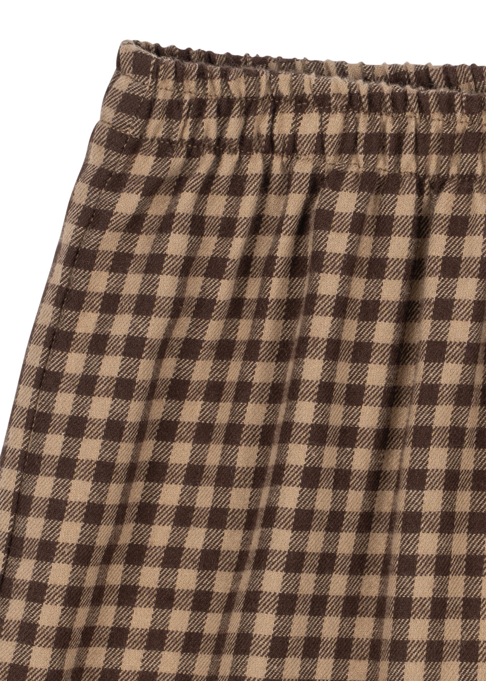 Pantalon en flanelle Foret – Carreaux Chocolat – Coton biologique – Konges Sløjd