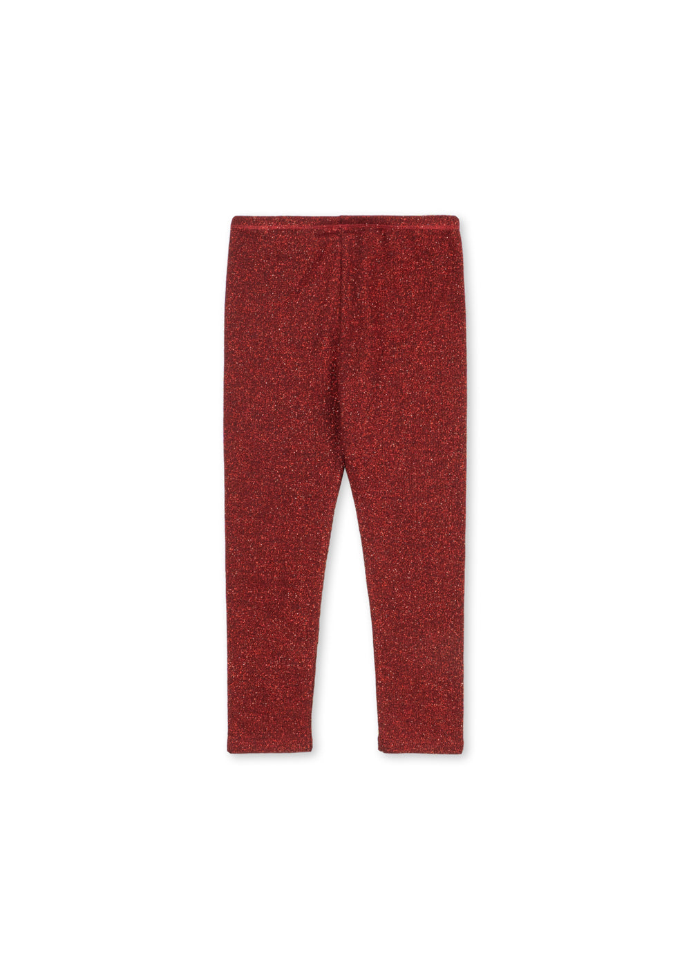 Pantalon Roli à paillettes – Dahlia Rouge – Coton biologique – Konges Sløjd