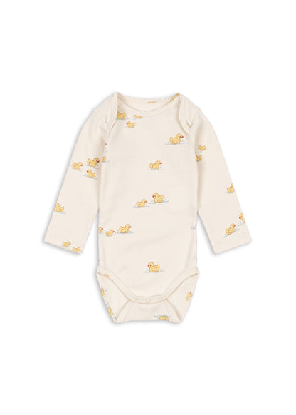Romper Bello LS Body met eendjesprint – Fanga Mio – Biologisch katoen en modal – Konges Sløjd
