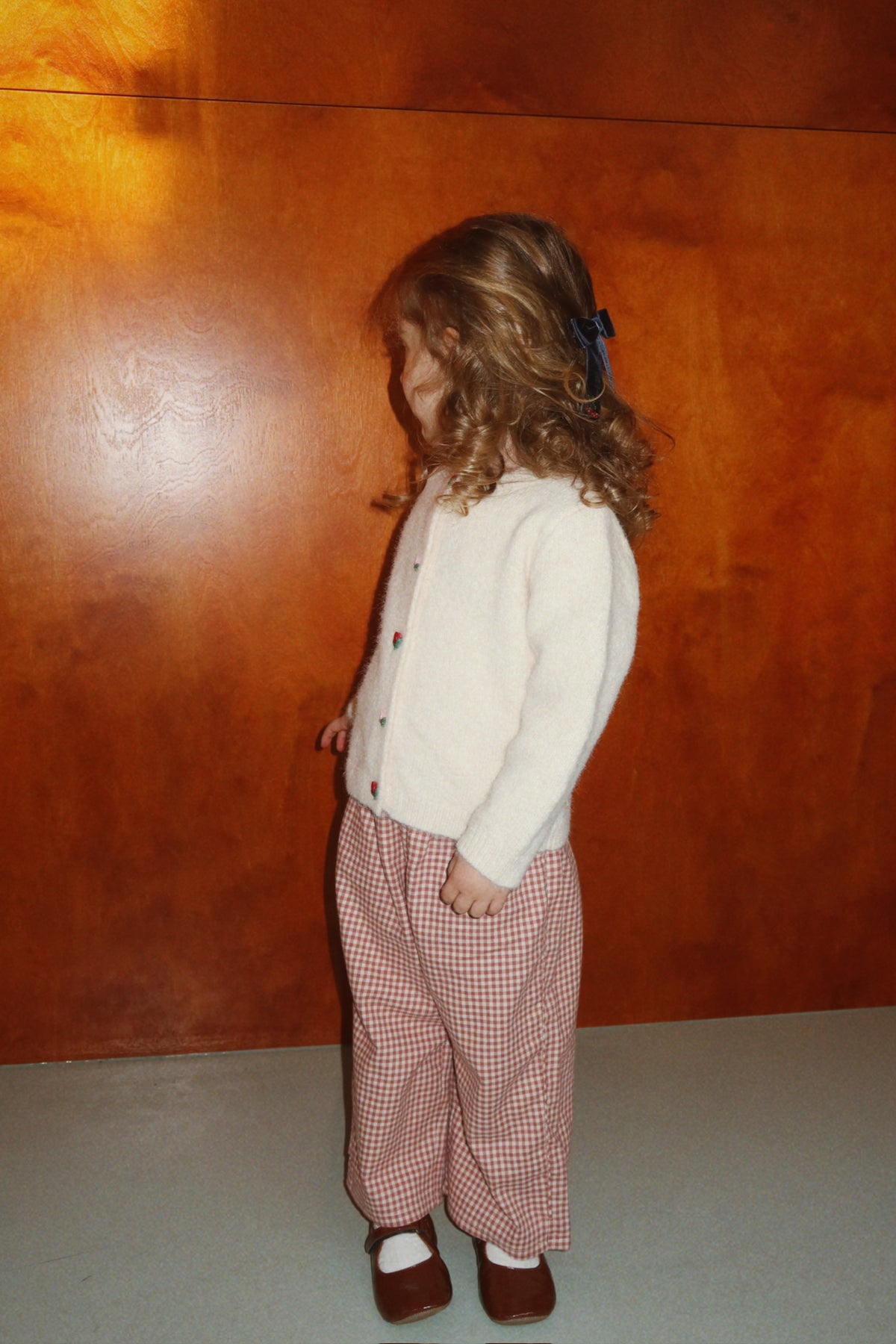 Foret Slit Pants Canyon Check – Geruite kinderbroek – GOTS biologisch katoen – Konges Sløjd