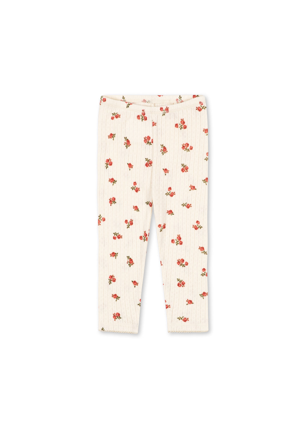 Minnie Pants – Rosa Rouge – Zacht babybroekje met bloemenprint – GOTS biologisch katoen – Konges Sløjd