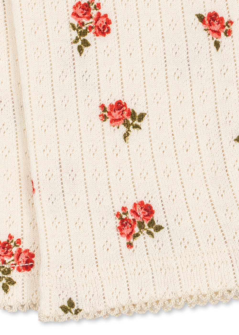 Minnie Pants – Rosa Rouge – Zacht babybroekje met bloemenprint – GOTS biologisch katoen – Konges Sløjd