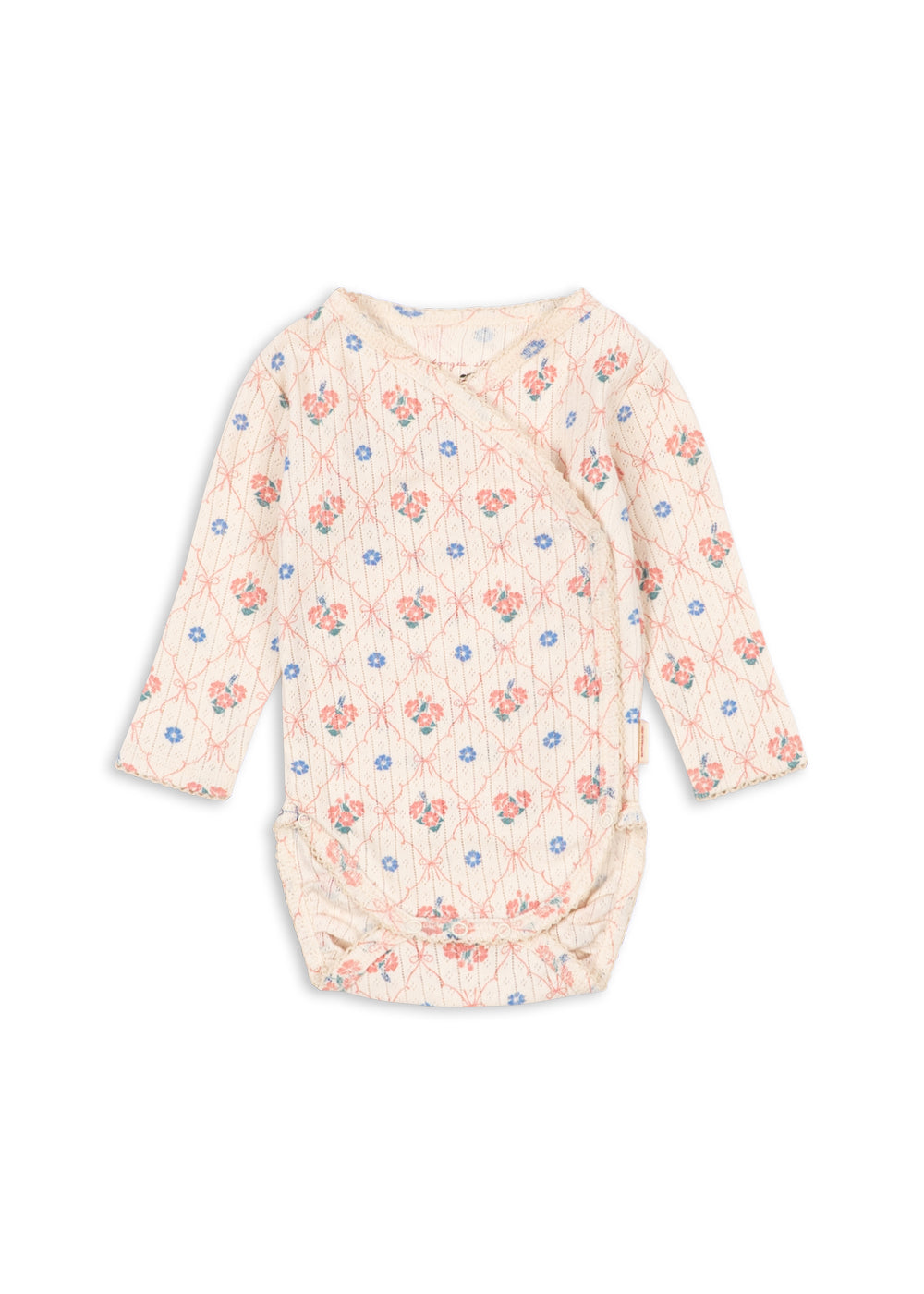Minnie Newborn – Body Fleur Decor – Floral wrap bodysuit – GOTS organic cotton – Konges Sløjd