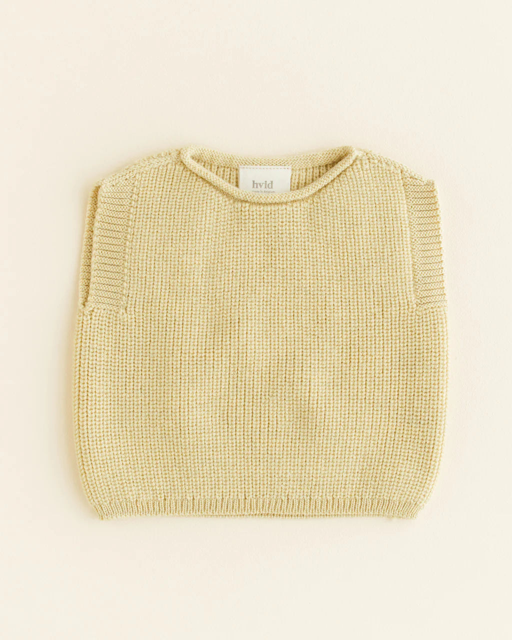 Vest Harvey - Spencer/mouwloos truitje - Merinowol - HVID - productfoto - afbeelding 2