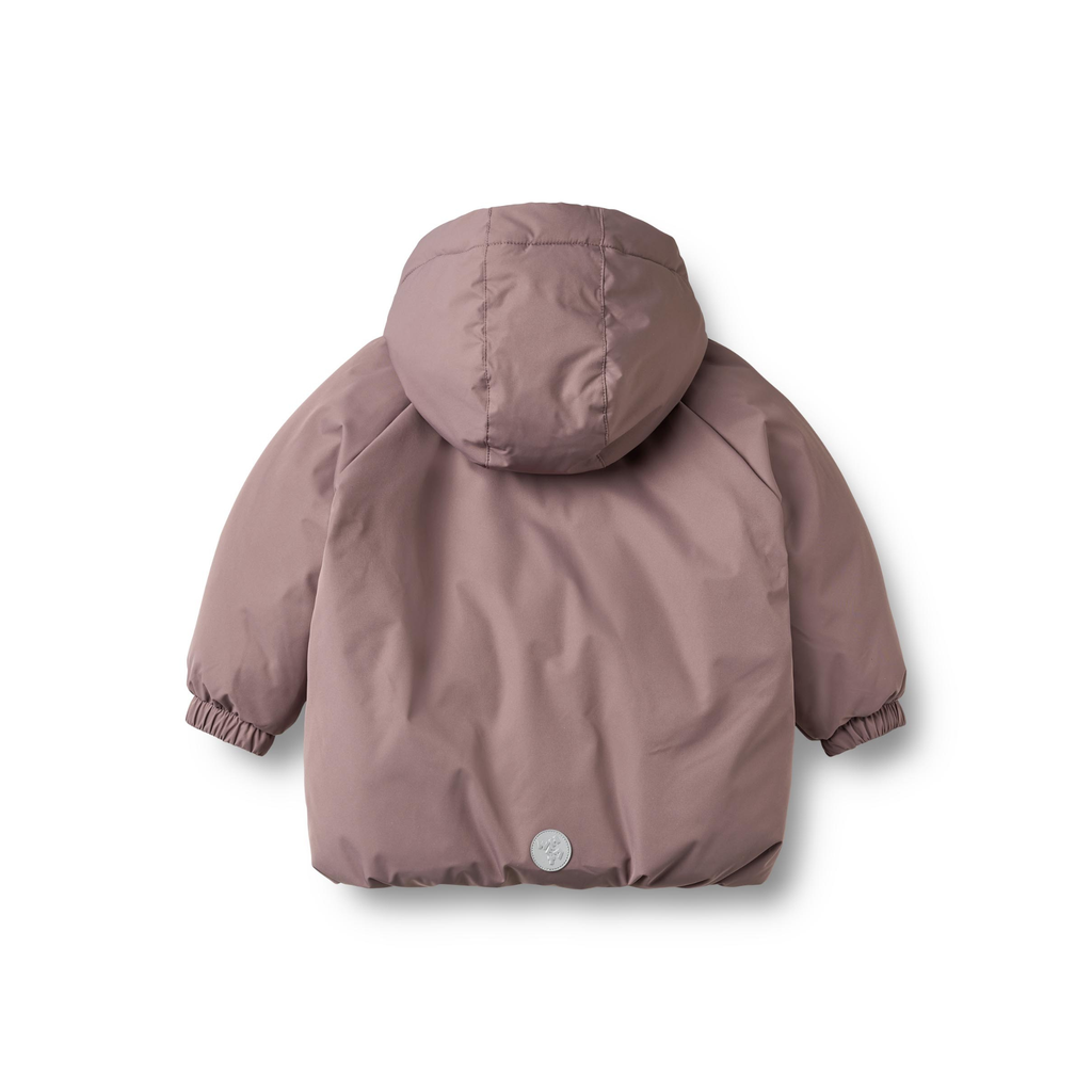 Puffer Winterjas - Waterdicht - Plum - Gerecycled polyester - Wheat achter