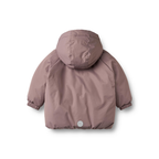 Puffer Winterjas - Waterdicht - Plum - Gerecycled polyester - Wheat achter