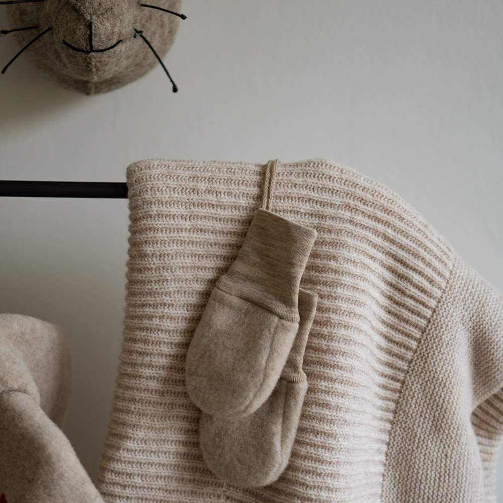 Wantjes met touw - Wol fleece - Engel Natur